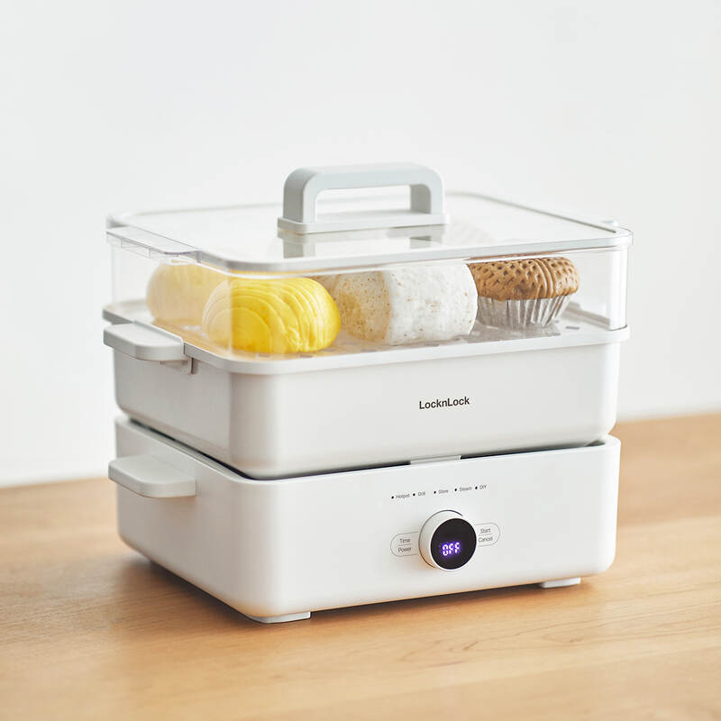 Nồi Lẩu Đa Năng Locknlock Bianco Electric Multicooker 4.5L, 220V, 50Hz, 1500W - Màu Ngà - EJP154IVY, , large image number null